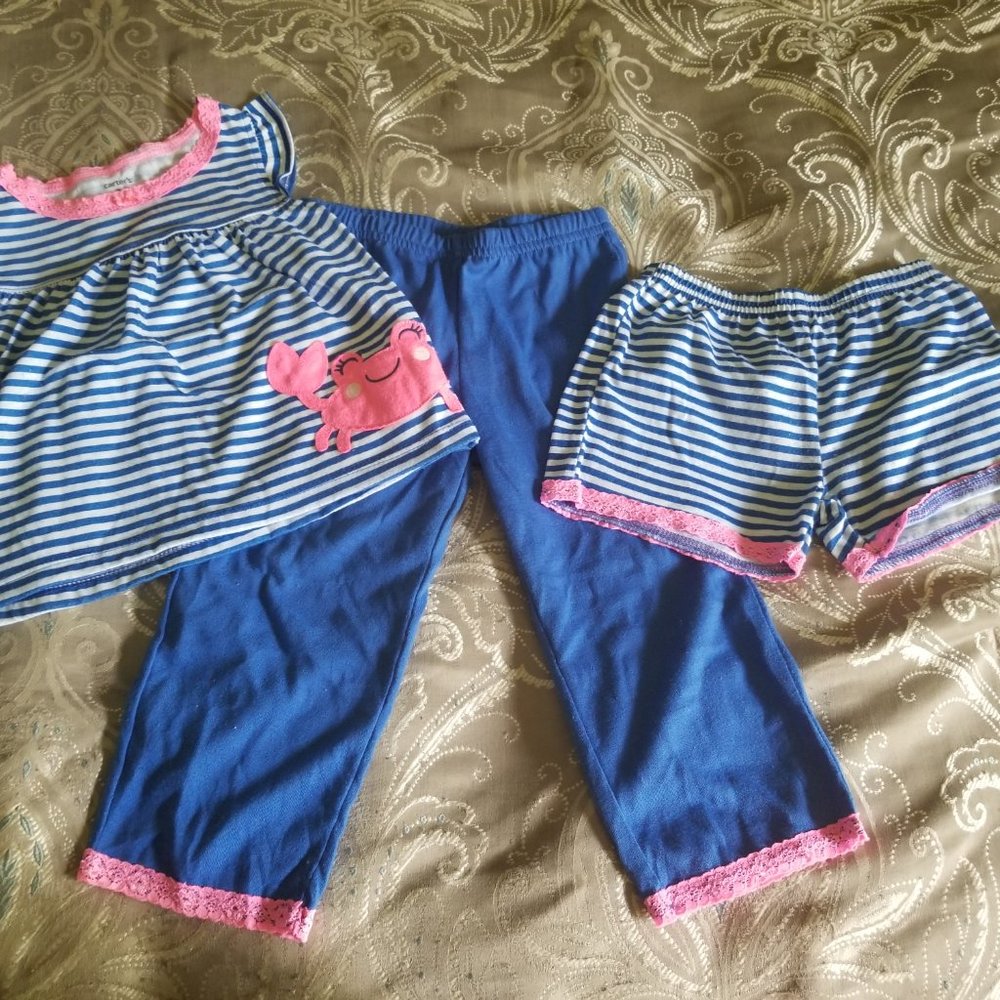 ❤️10 for $25 3 Pc Baby Girl Outfit